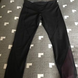 Lululemon mesh crop leggings